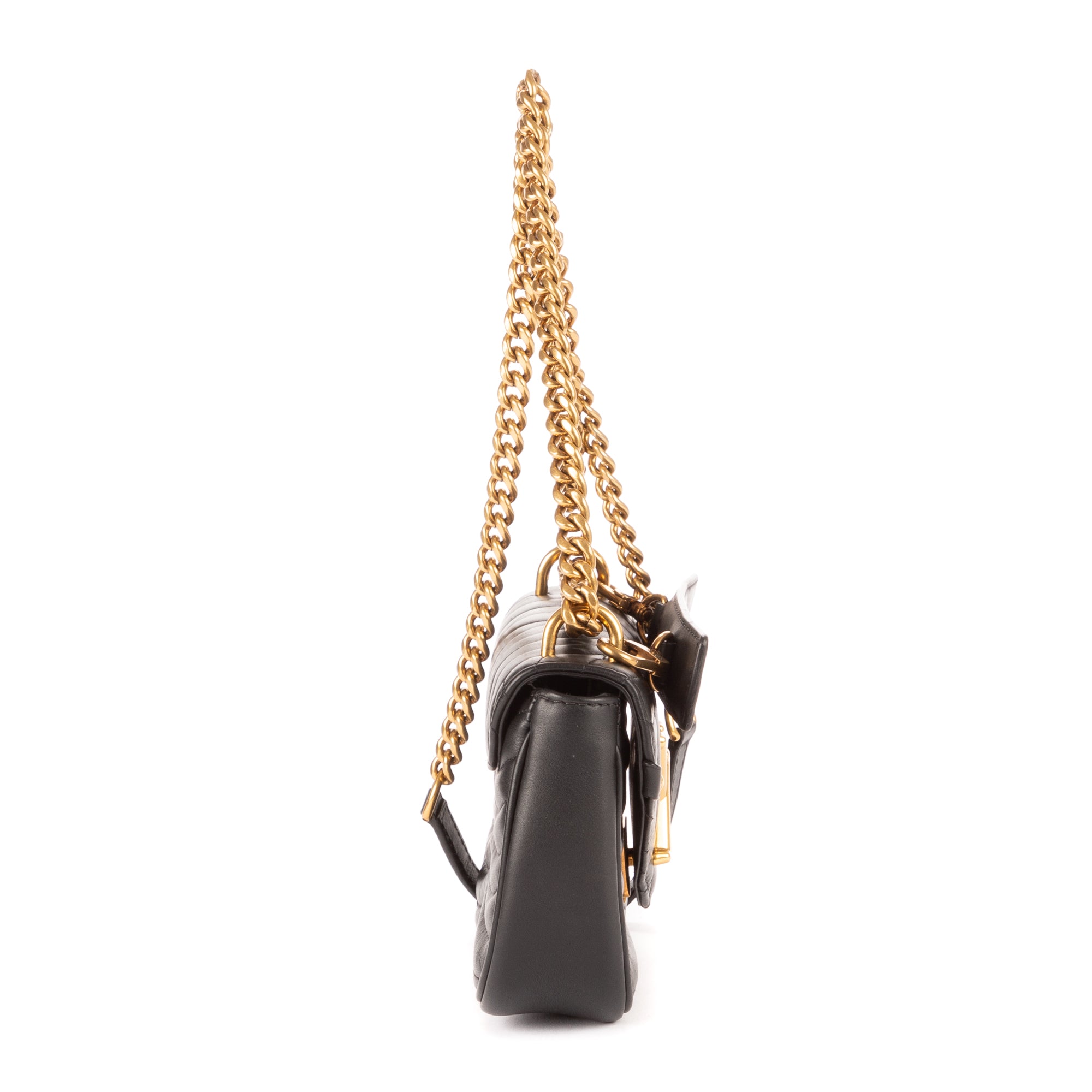 Sac Bandoulière New Wave Cuir de veau noir