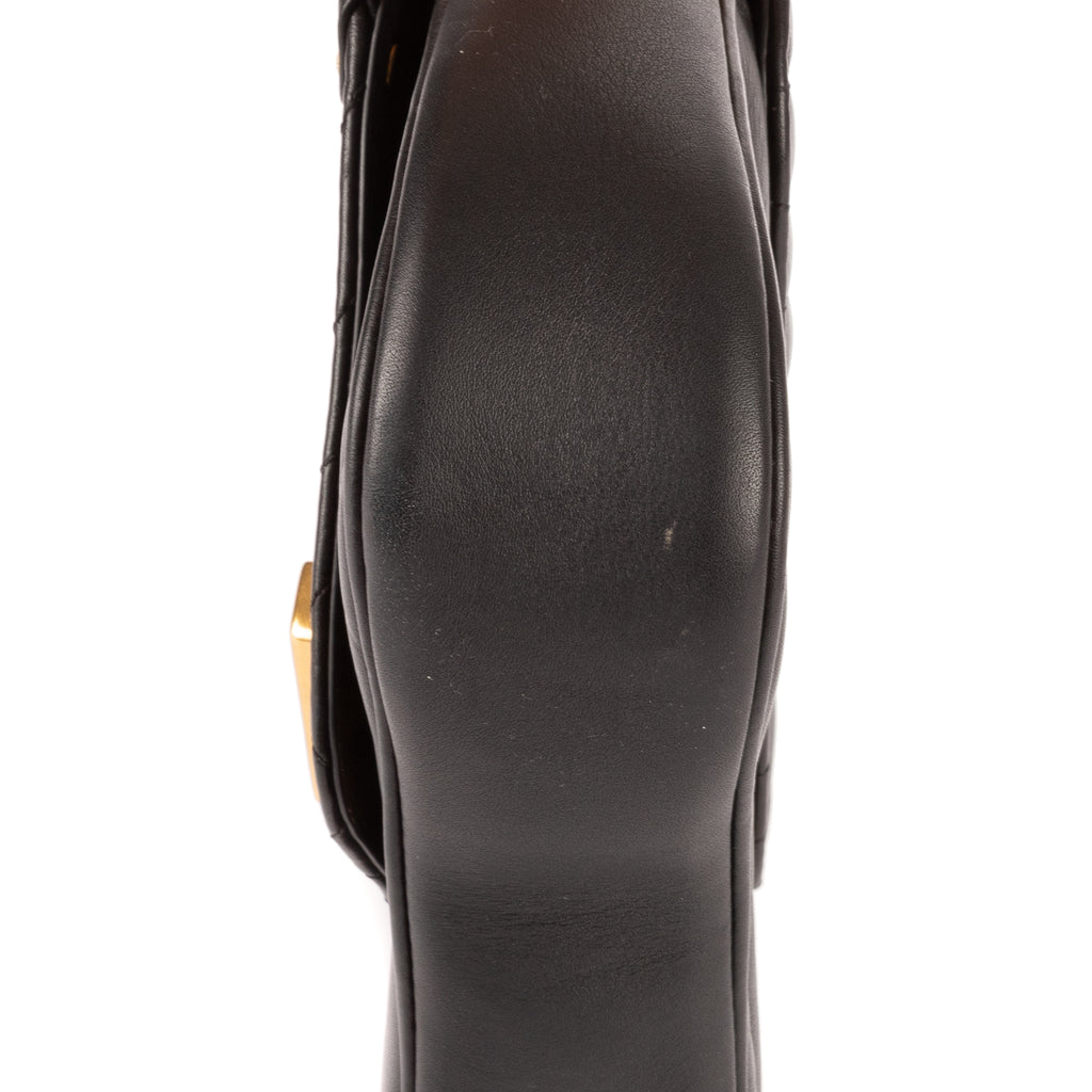 Sac Bandoulière New Wave Cuir de veau noir