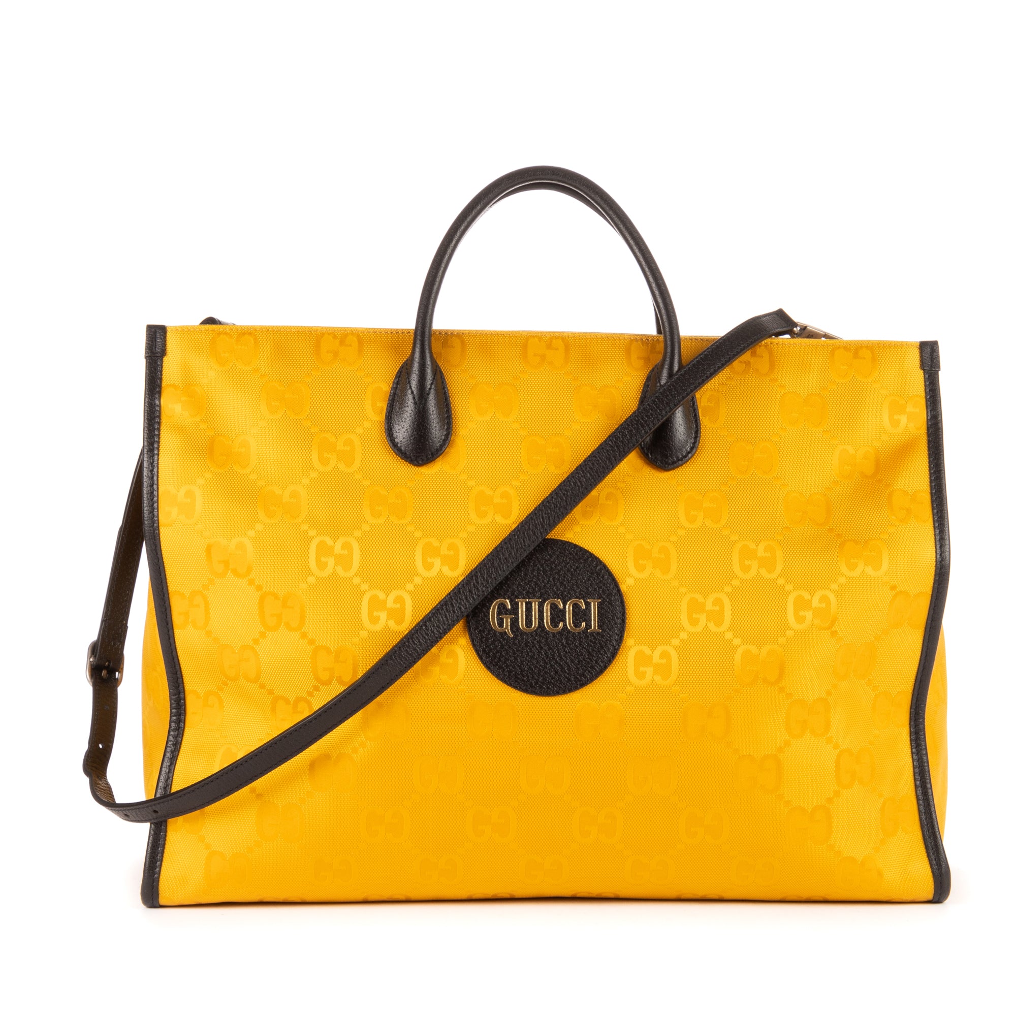 Handbag The Grid Tote Yellow Giant supreme nylon