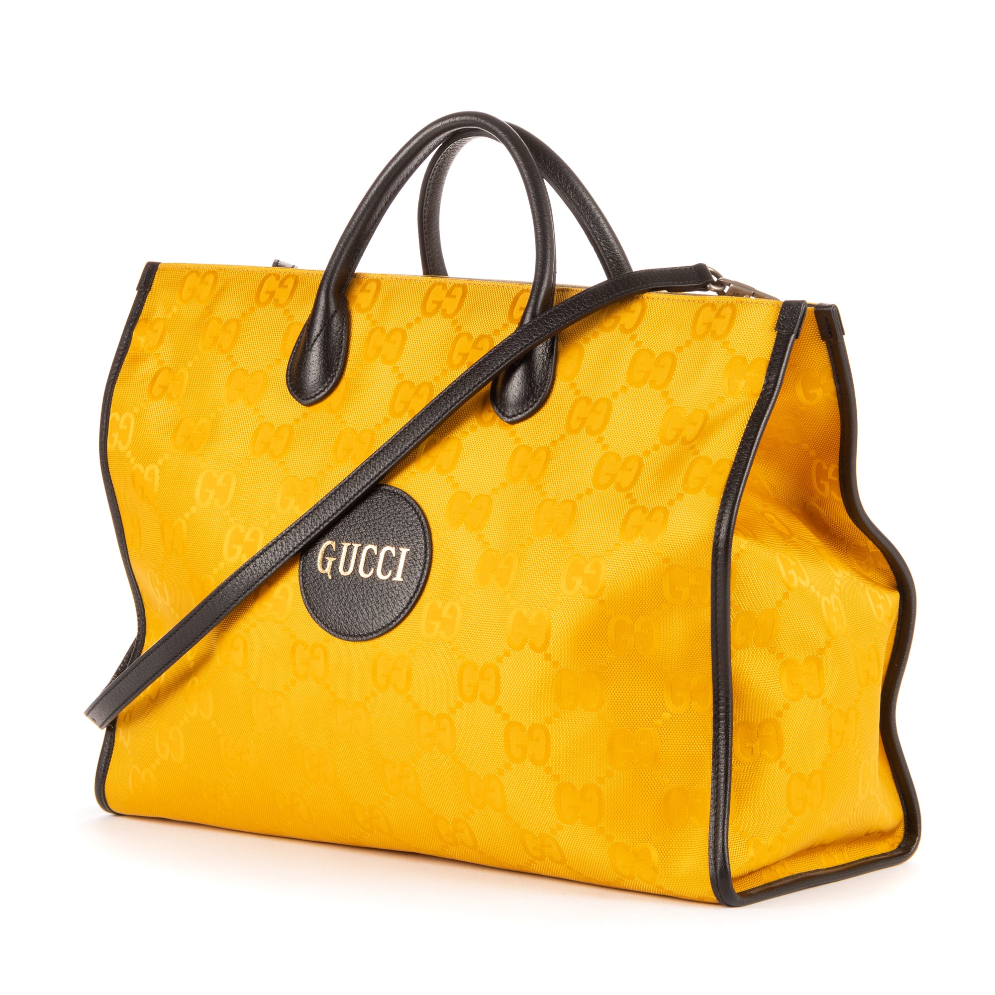 Handbag The Grid Tote Yellow Giant supreme nylon