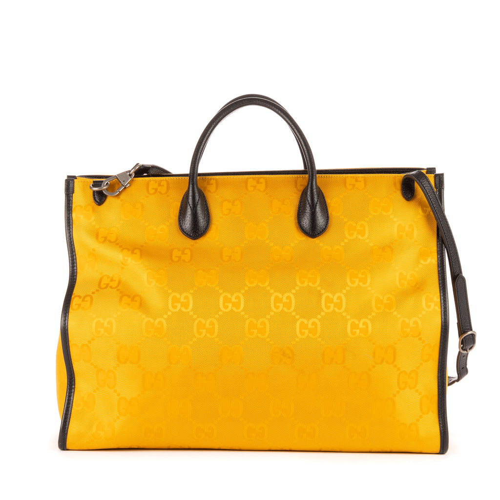 Sac à main The Grid Tote Jaune Géant suprême en nylon
