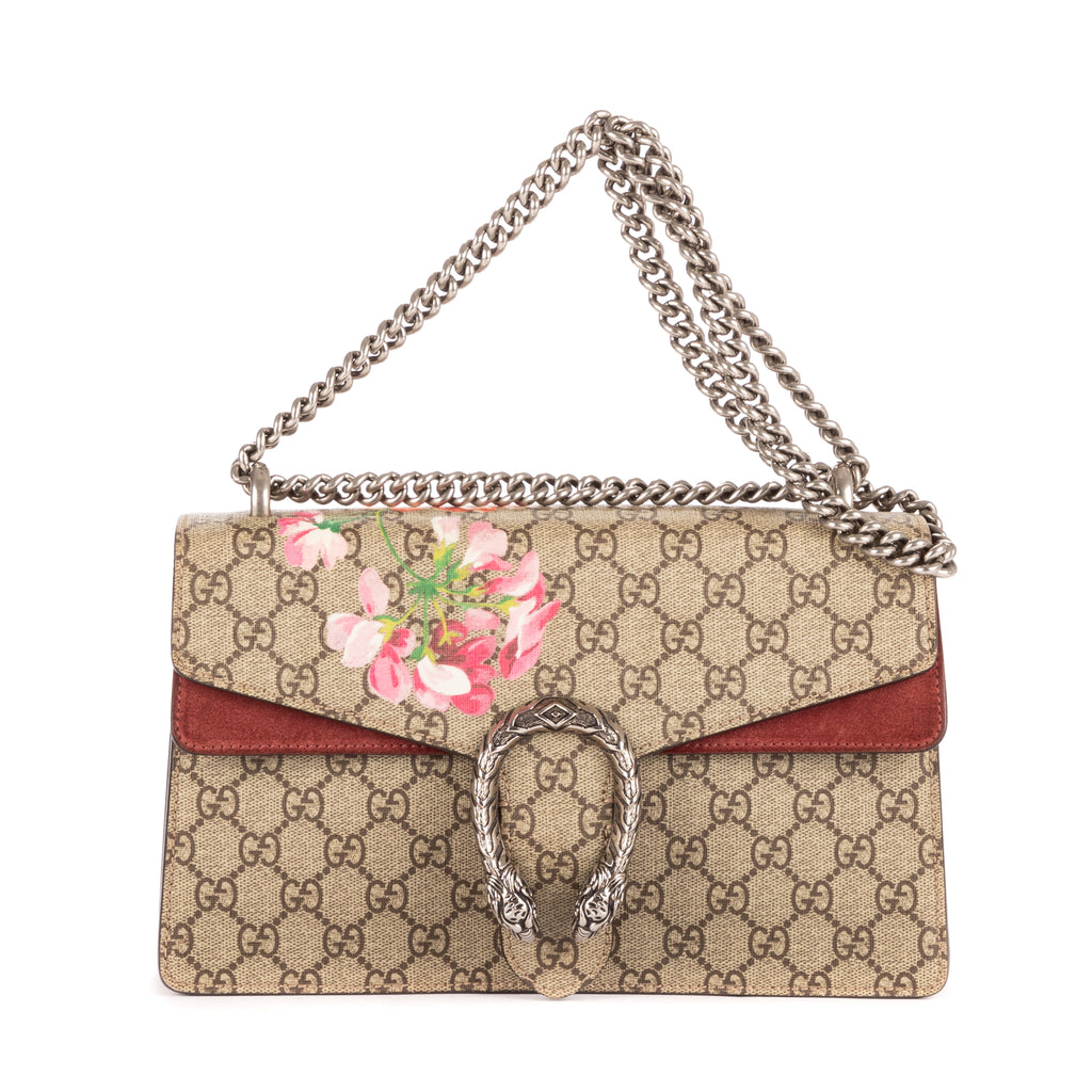 Shoulder Bag Ltd. Dionysus Blossom Beige Supreme GG Bloom Canvas