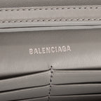Bolso de hombro Hourglass, cartera con cadena, lentejuelas plateadas