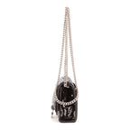Sac porté épaule Hourglass Wallet on Chain sequins noir