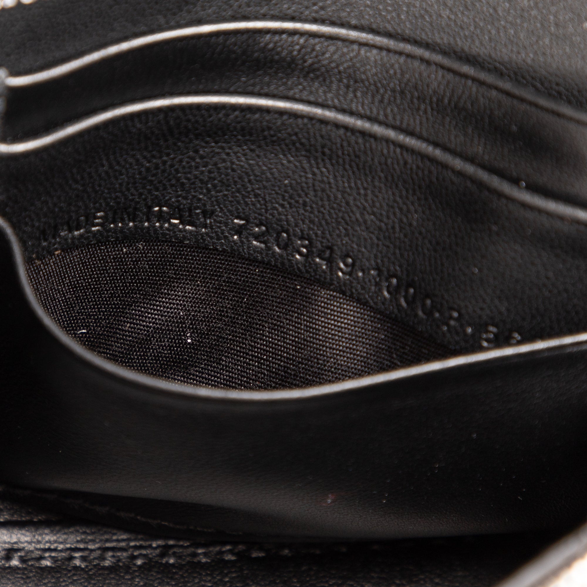 Sac porté épaule Hourglass Wallet on Chain sequins noir