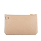 Pouch Neverfull Pochette Beige Monogram Empreinte