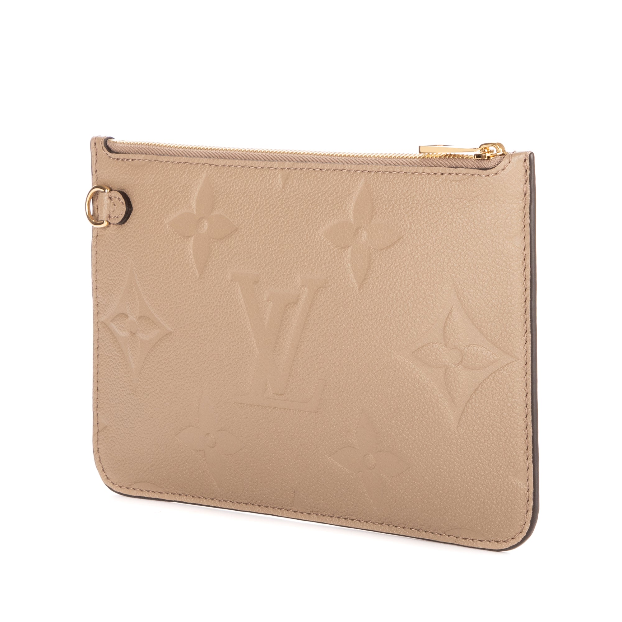 Pouch Neverfull Pochette Beige Monogram Empreinte