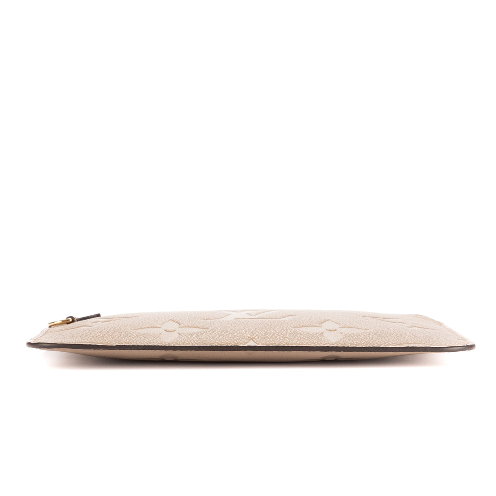 Pouch Neverfull Pochette Beige Monogram Empreinte