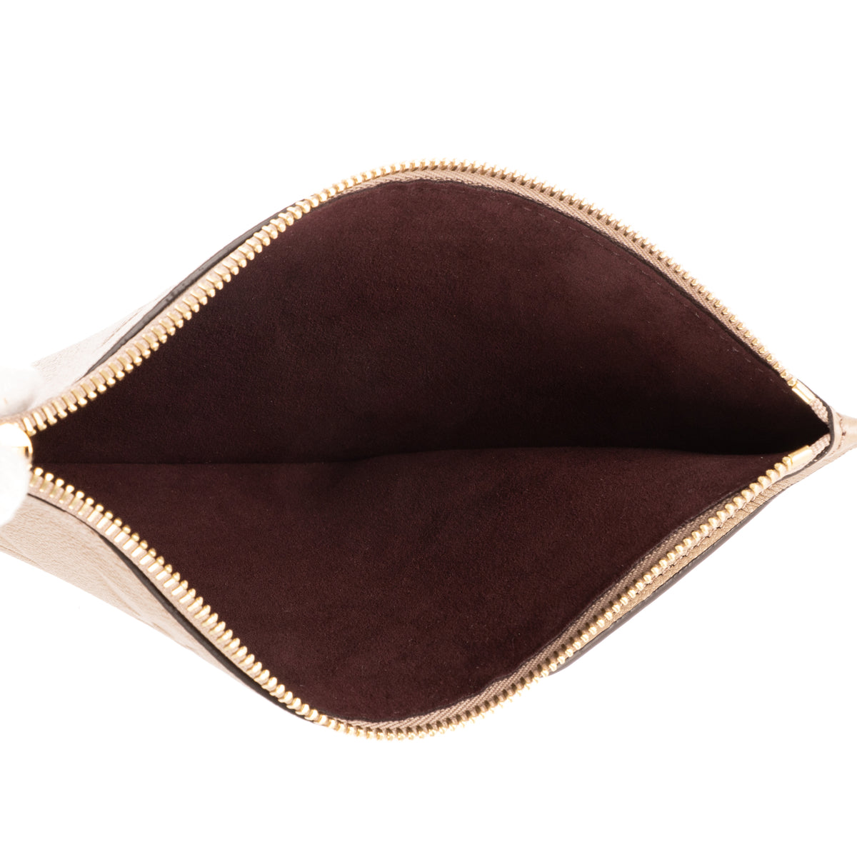 Pouch Neverfull Pochette Beige Monogram Empreinte