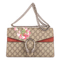 Bolso de Hombro Small Blooms Dionysus Beige Lona Coated Supreme/Piel de Ante