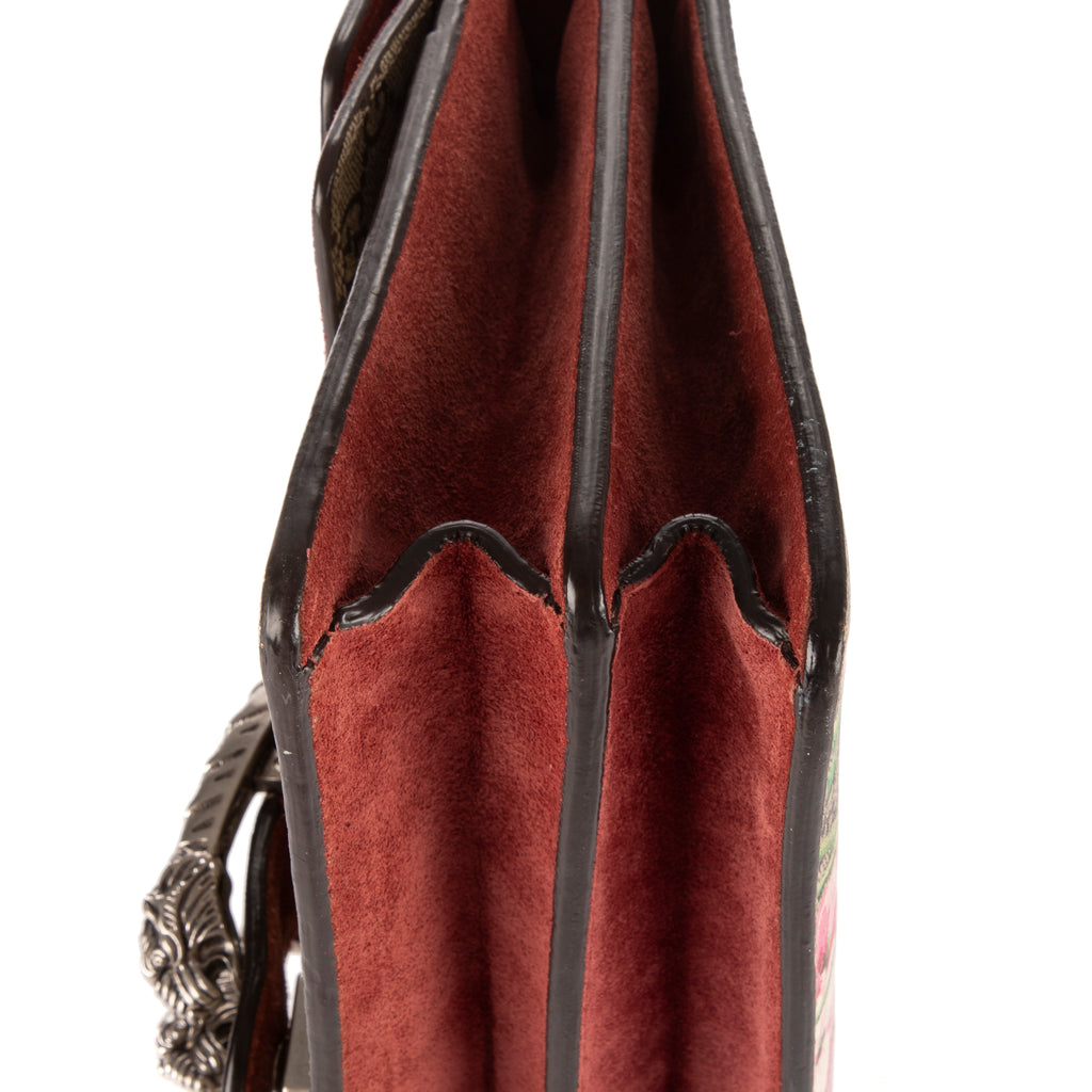 Bolso de Hombro Small Blooms Dionysus Beige Lona Coated Supreme/Piel de Ante