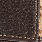 Portefeuille Continental Beige Toile Diamant