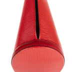 Bolso de hombro St-Jacques Shopping de cuero Epi rojo
