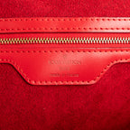 Bolso de hombro St-Jacques Shopping de cuero Epi rojo