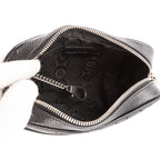 Shoulder Bag Hacker Project Ophidia Navy Blue Monogram Jacquard Canvas