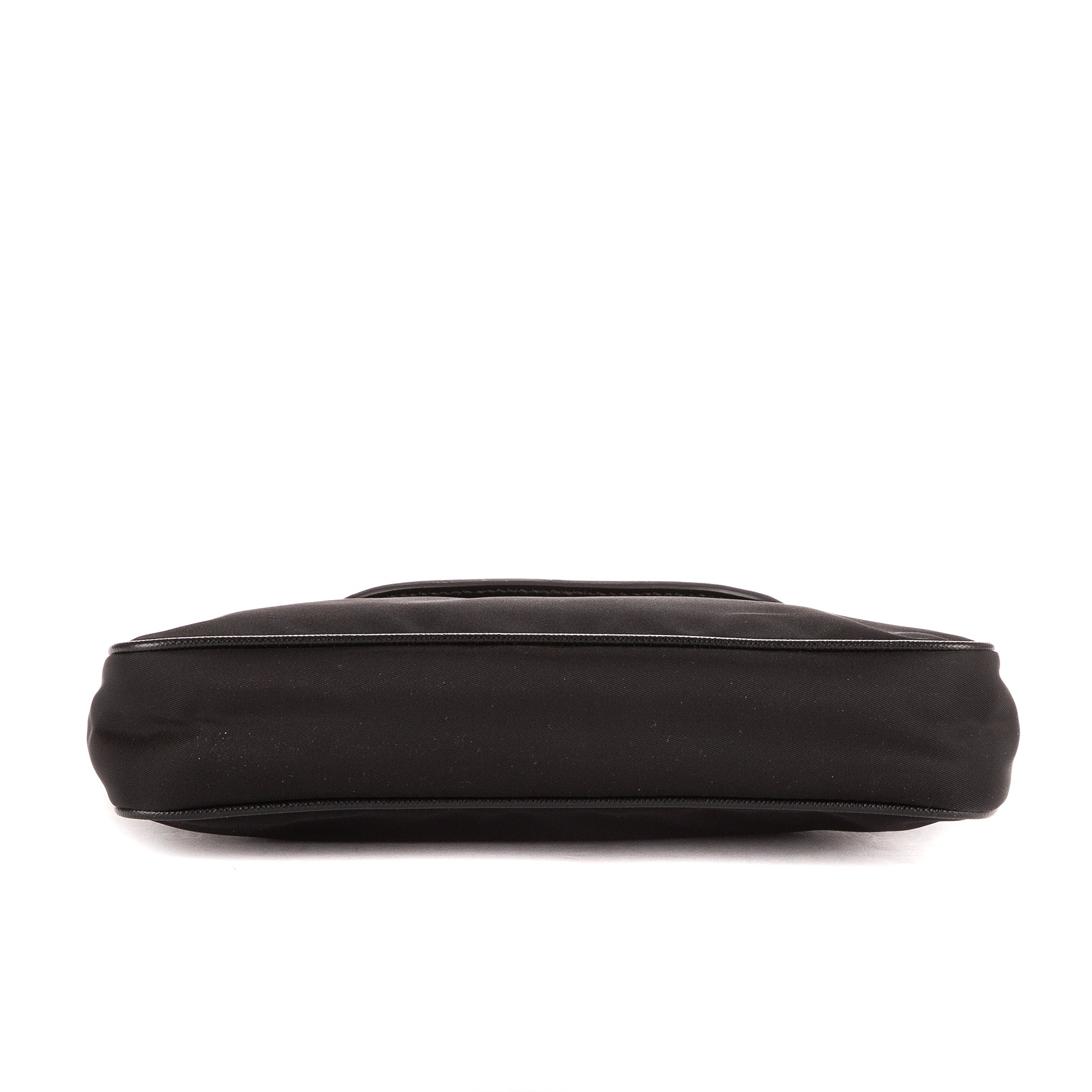 Sac à Bandoulière Chaîne Pochette Croisée Nylon Toile Noir