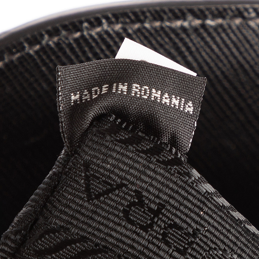 Sac à Bandoulière Chaîne Pochette Croisée Nylon Toile Noir