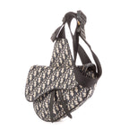 Bolso de hombro Dior Homme Saddle Crossbody Bag Lona Diorissimo Oblique azul oscuro