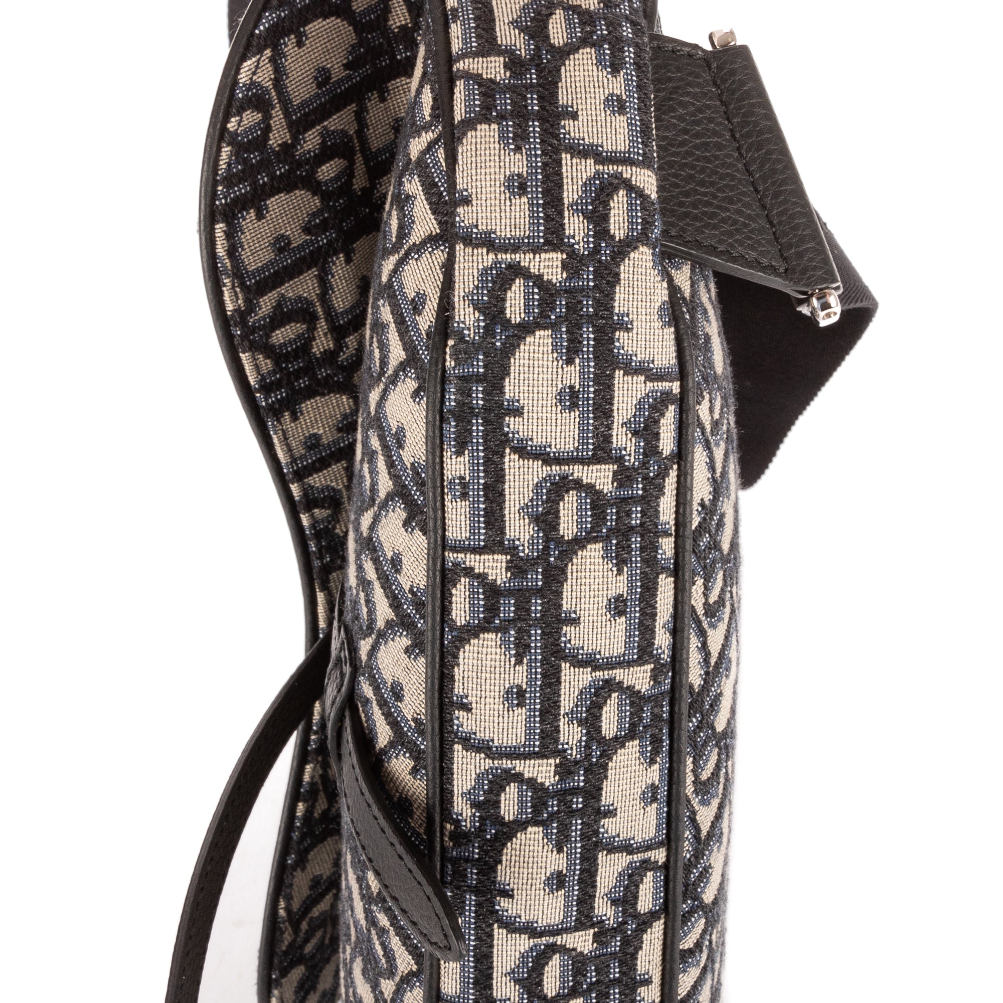 Bolso de hombro Dior Homme Saddle Crossbody Bag Lona Diorissimo Oblique azul oscuro
