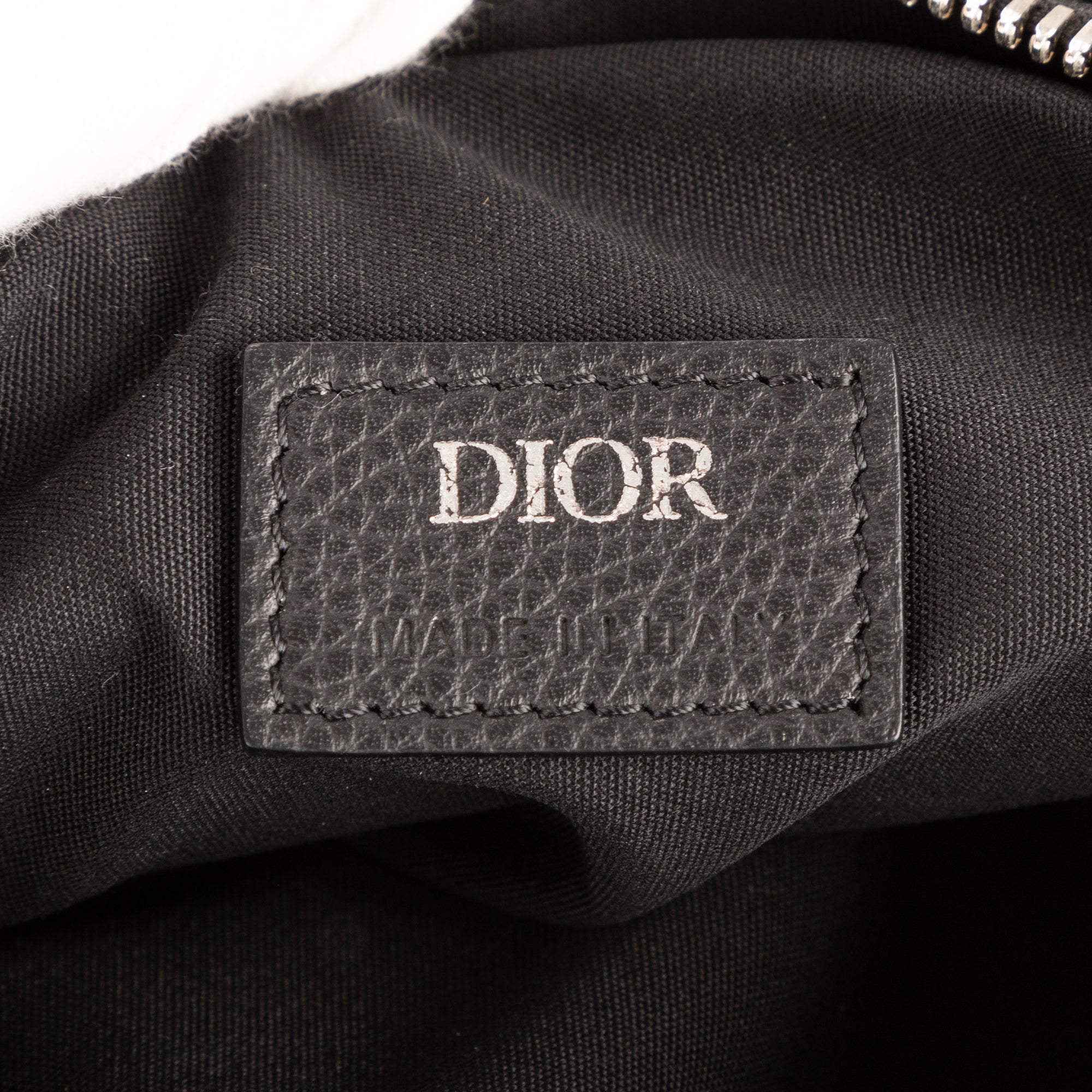 Bolso de hombro Dior Homme Saddle Crossbody Bag Lona Diorissimo Oblique azul oscuro