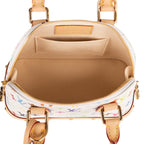 Handbag Ltd. Ed. Takashi Murakami Multicolore Alma BB White Monogram Multicolore