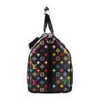 Bolso de viaje Re-Edition Takashi Murakami Multicolore Keepall 50 Monogram Multicolore negro