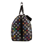 Bolso de viaje Re-Edition Takashi Murakami Multicolore Keepall 50 Monogram Multicolore negro