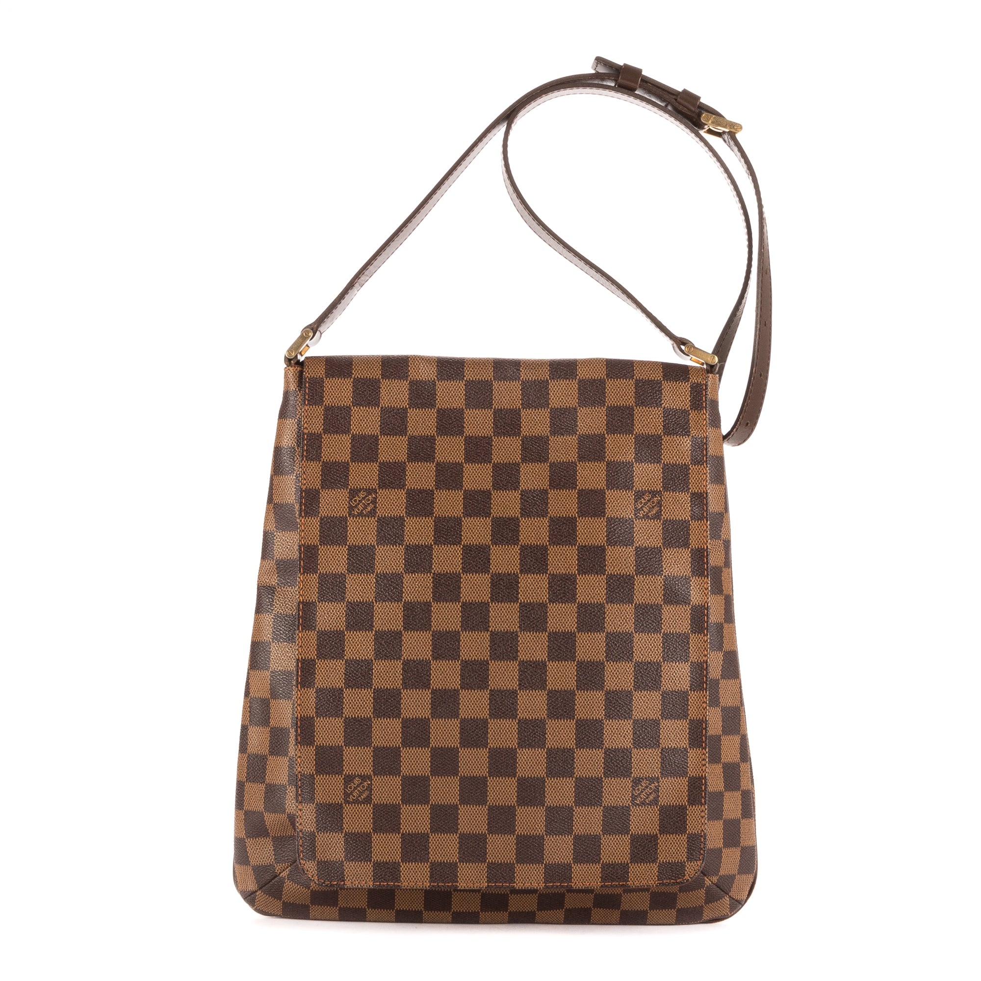 Shoulder Bag Musette GM Brown Damier Ebene