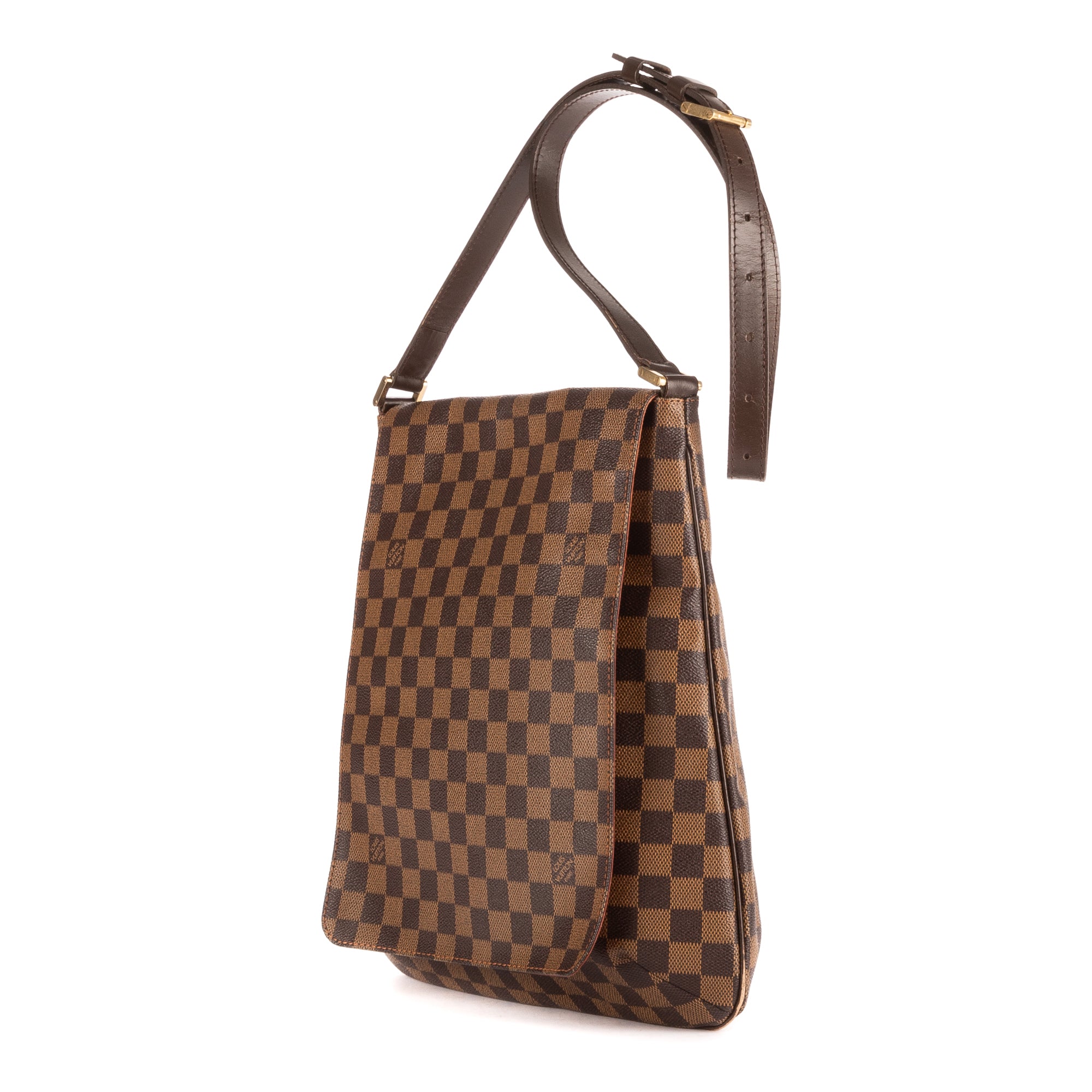 Shoulder Bag Musette GM Brown Damier Ebene