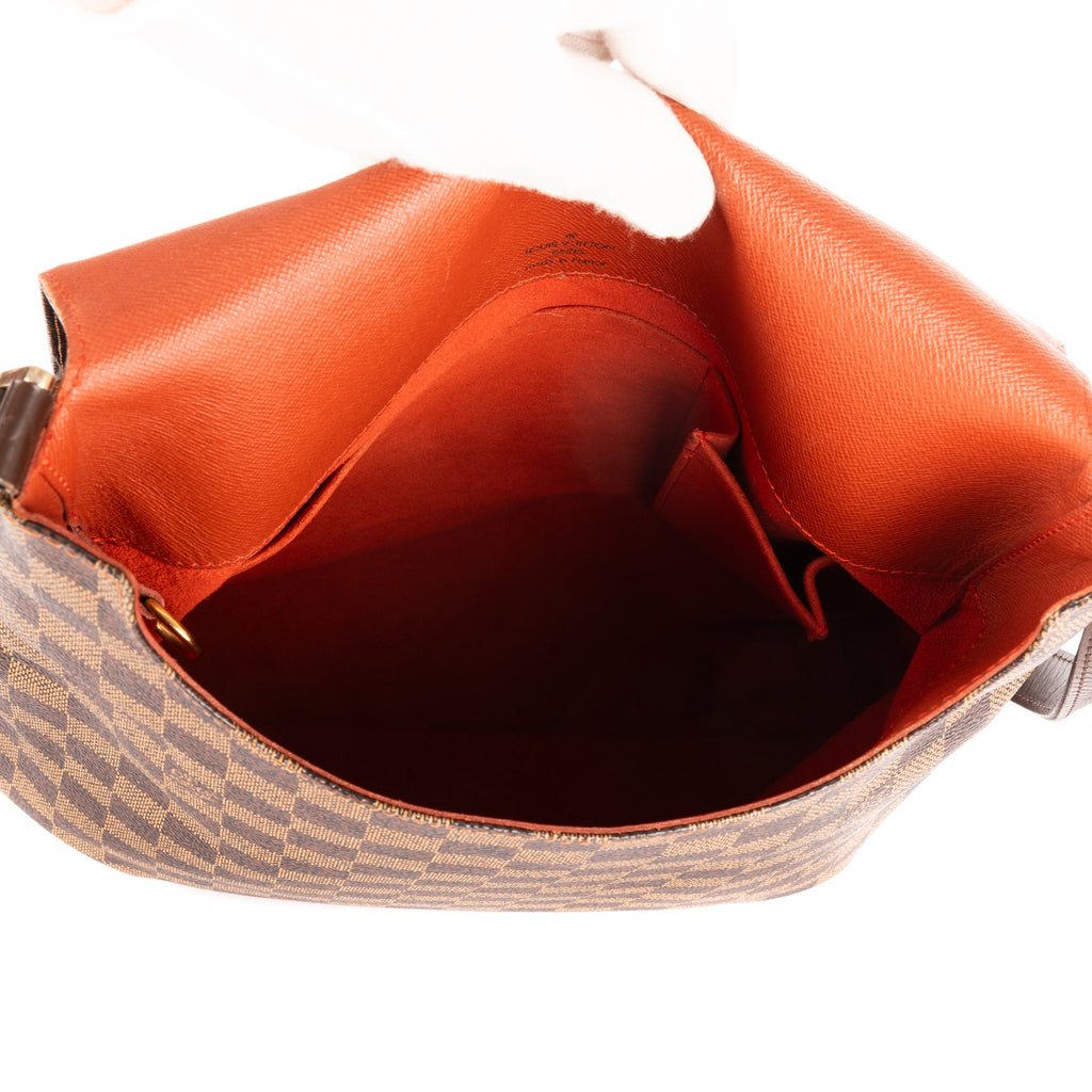 Shoulder Bag Musette GM Brown Damier Ebene
