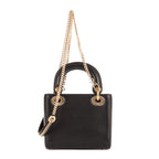 Shoulder Bag Ltd. Ed. Niki de Saint Phalle Lady Mini Black Heart-shaped Sequin-embellished leather