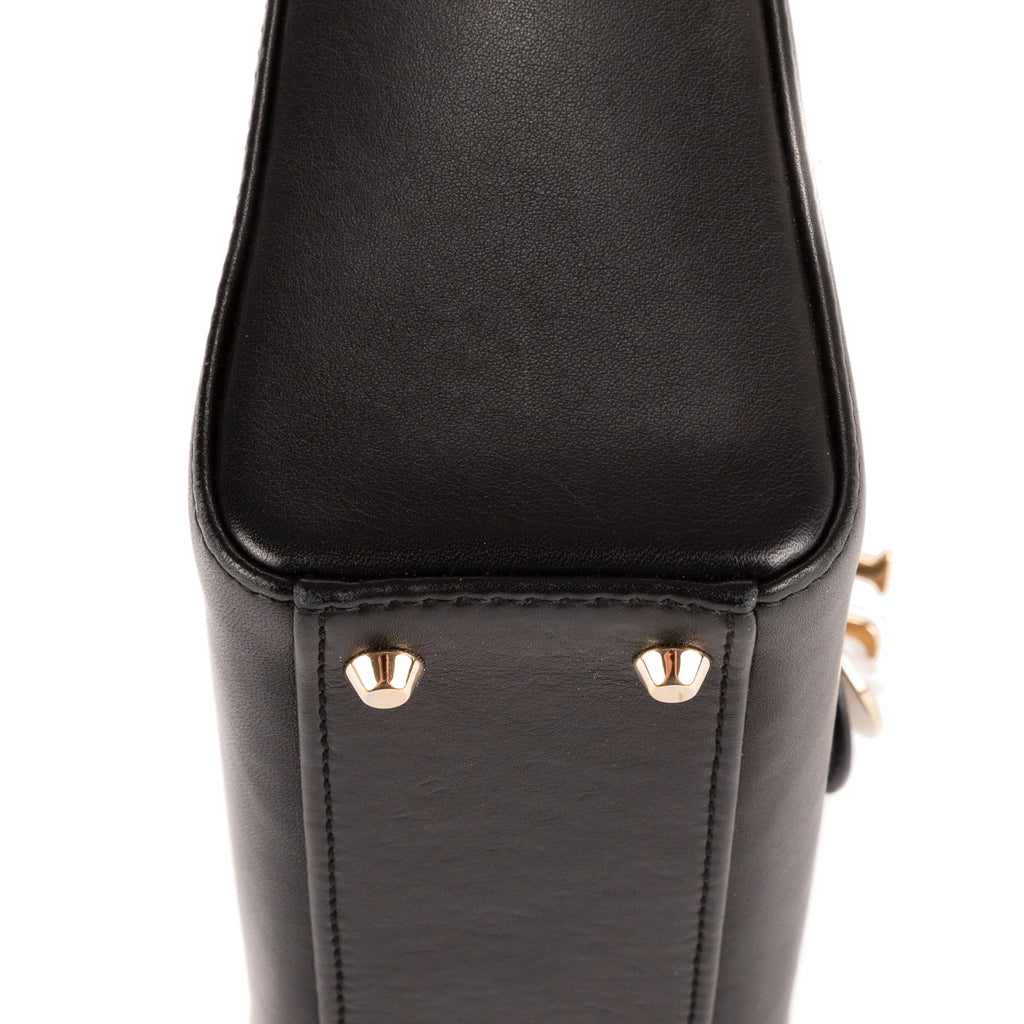 Shoulder Bag Ltd. Ed. Niki de Saint Phalle Lady Mini Black Heart-shaped Sequin-embellished leather