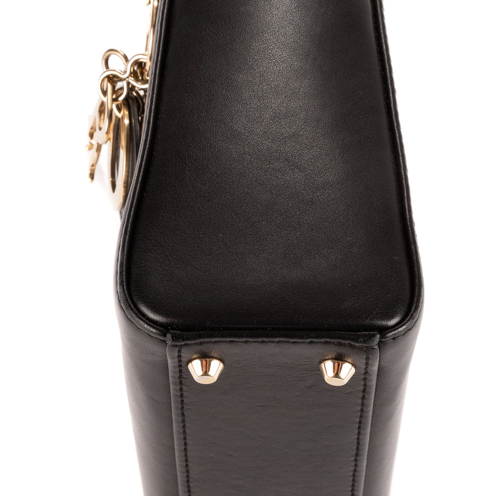 Shoulder Bag Ltd. Ed. Niki de Saint Phalle Lady Mini Black Heart-shaped Sequin-embellished leather