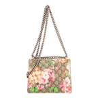 Bolso de hombro Floral Dionysus Cadena Bandolera Mini Beige Supreme Lona/Piel de Ante