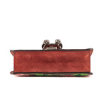 Bolso de hombro Floral Dionysus Cadena Bandolera Mini Beige Supreme Lona/Piel de Ante