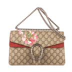 Bolso de hombro Dionysus Floral Cadena Cruzada Pequeño Beige Supreme Lona Estampada/Piel de Ante