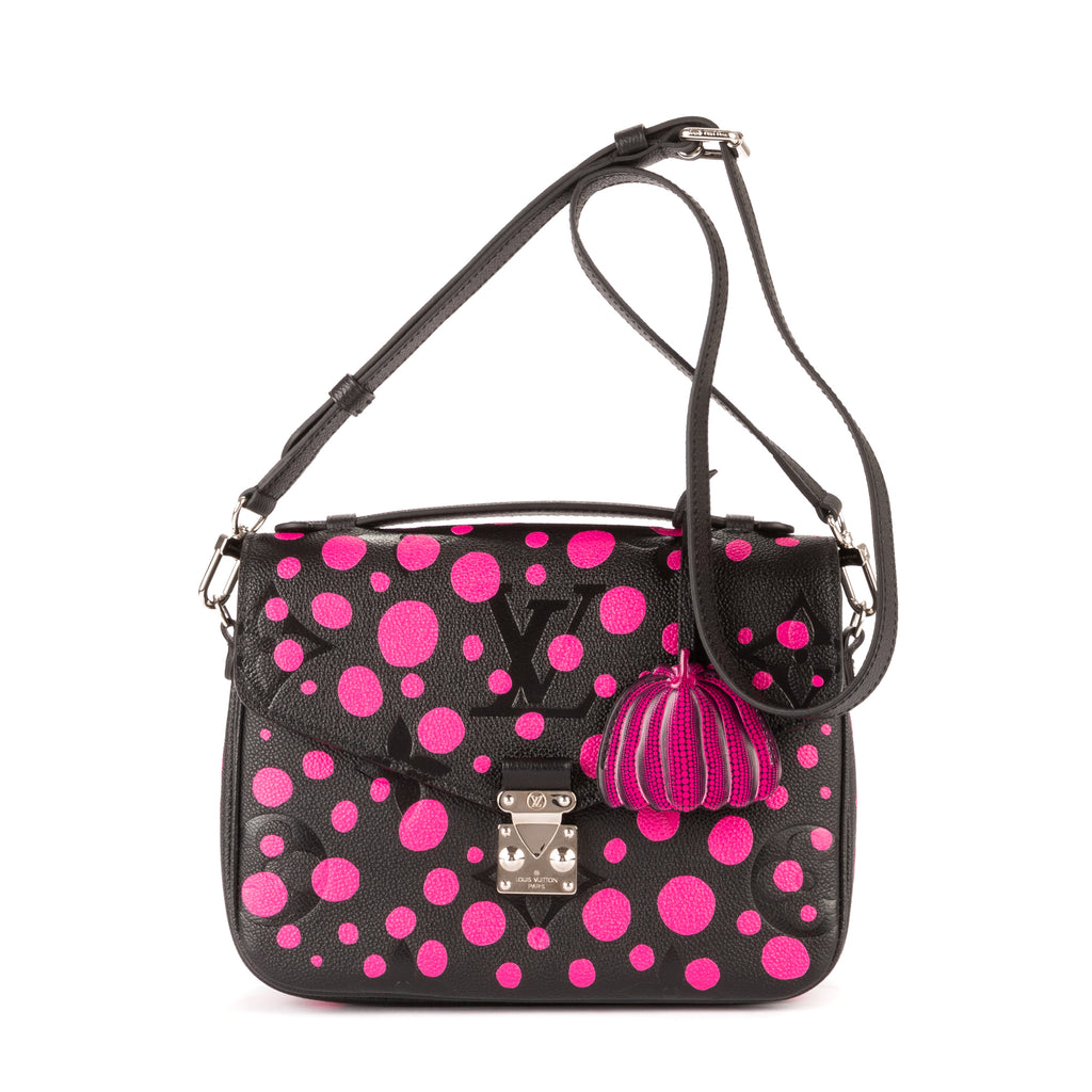 Louis Vuitton - Édition limitée Yayoi Kusama Giant Pochette Metis - Noir/Fuchsia