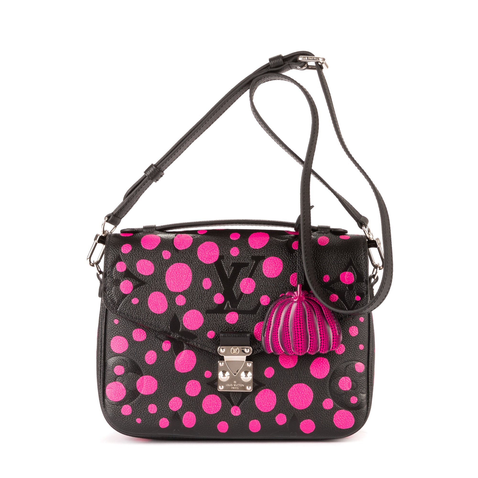 Louis Vuitton - Édition limitée Yayoi Kusama Giant Pochette Metis - Noir/Fuchsia
