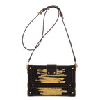 Shoulder Bag Small Trunk PM Black Smooth Canvas