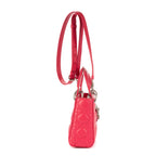 Bandolera Mini Lady Dior Mini Piel Cannage Rosa Fucsia