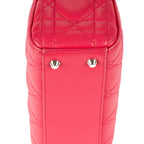 Bandolera Mini Lady Dior Mini Piel Cannage Rosa Fucsia