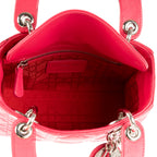 Bandolera Mini Lady Dior Mini Piel Cannage Rosa Fucsia