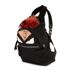 Sac à dos Monstre Nylon noir avec peau de python