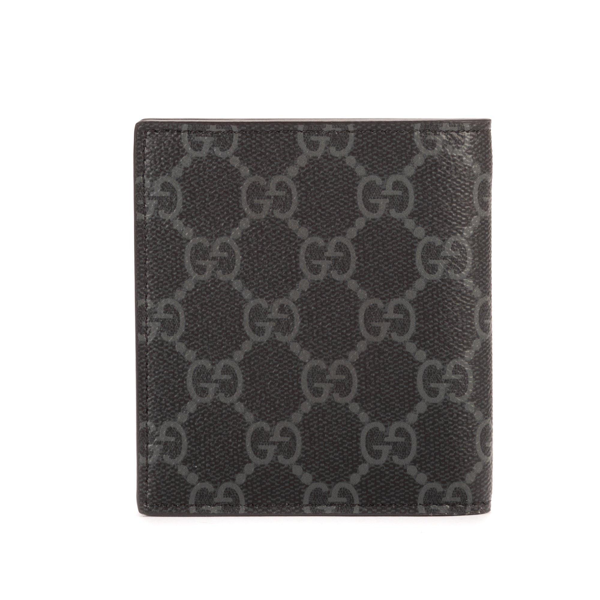 Billetera Emblema Bifold de Lona Monogramada Gris