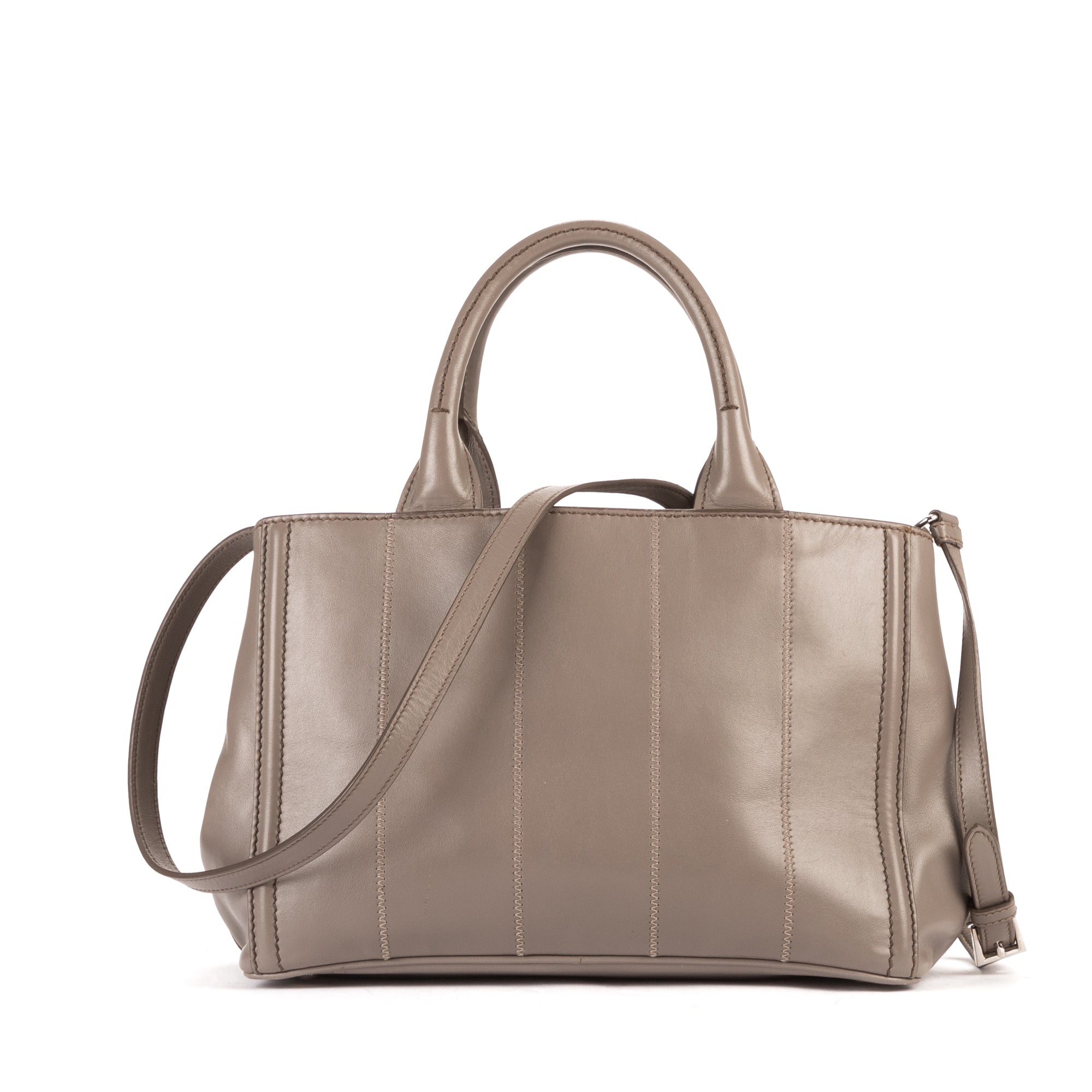Shoulder Bag Canapa Taupe Soft Leather