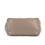 Bolso de Hombro Canapa Piel Suave Color Topo