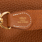 Sac Bandoulière Evelyne 16 Cuir Togo Marron