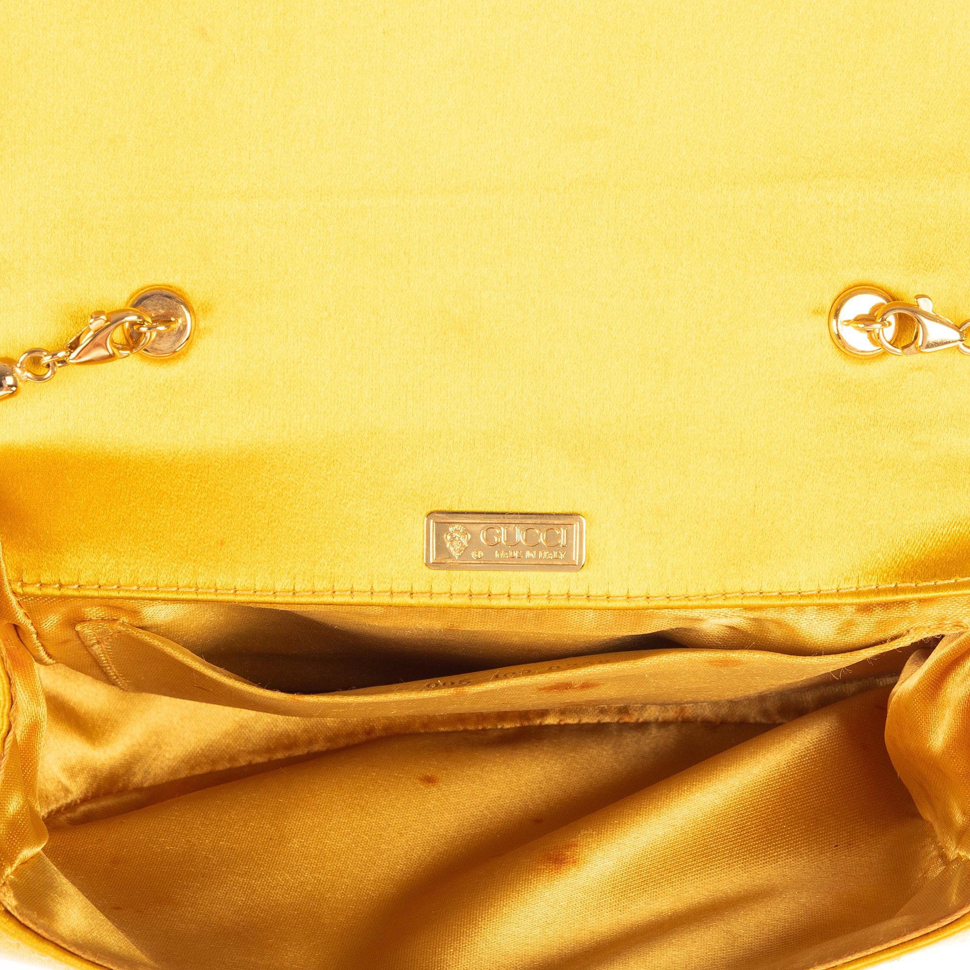 Sac à bandoulière Soirée Jaune Satiné