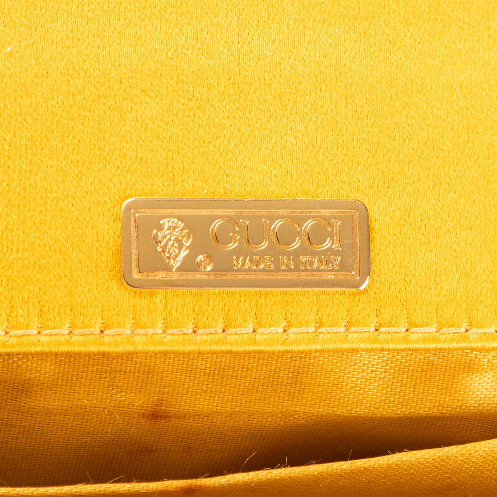 Sac à bandoulière Soirée Jaune Satiné
