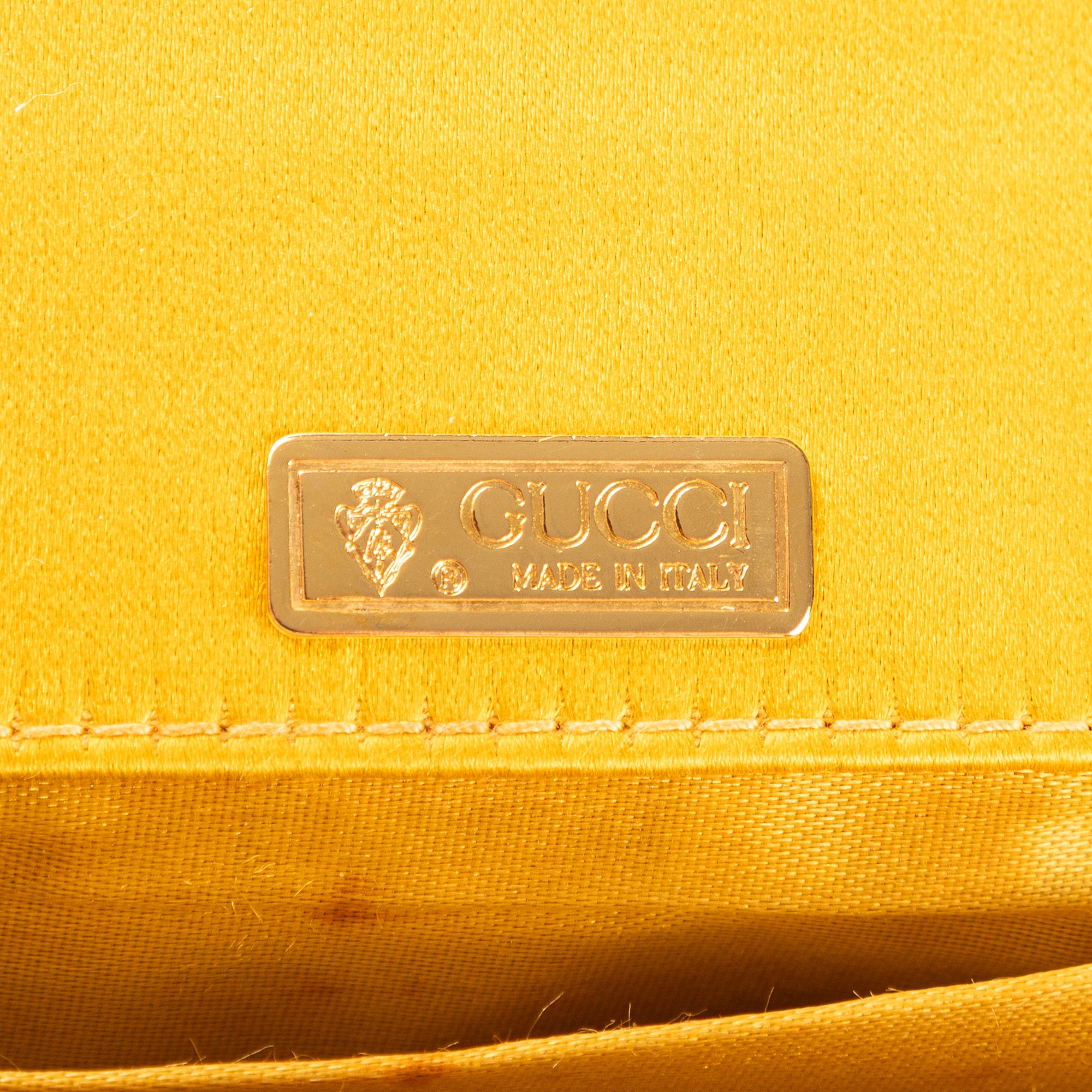 Sac à bandoulière Soirée Jaune Satiné